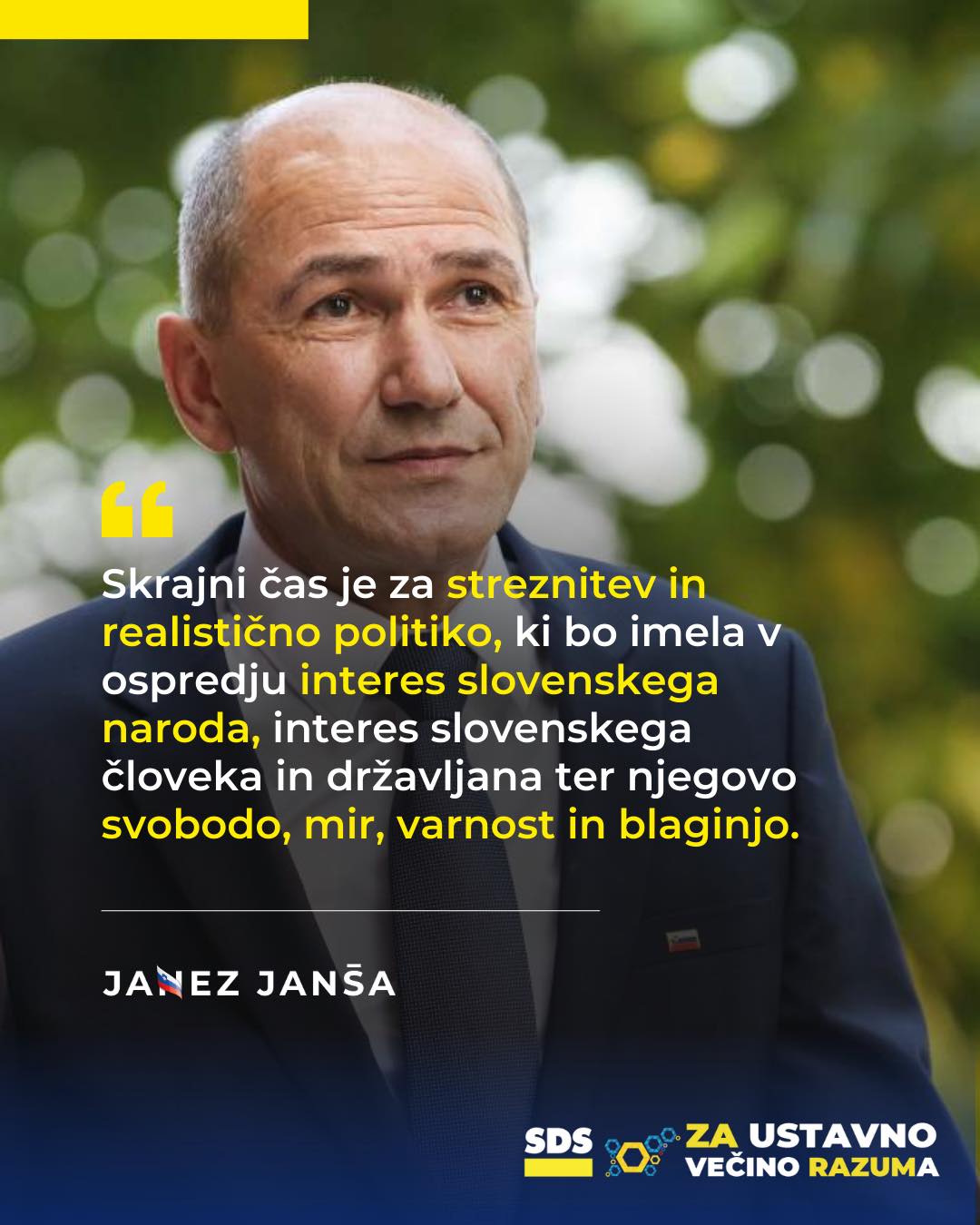 Janez Janša: kakšna bi morala biti politična strategija Slovenije v kaotičnem mednarodnem/evropskem okolju?