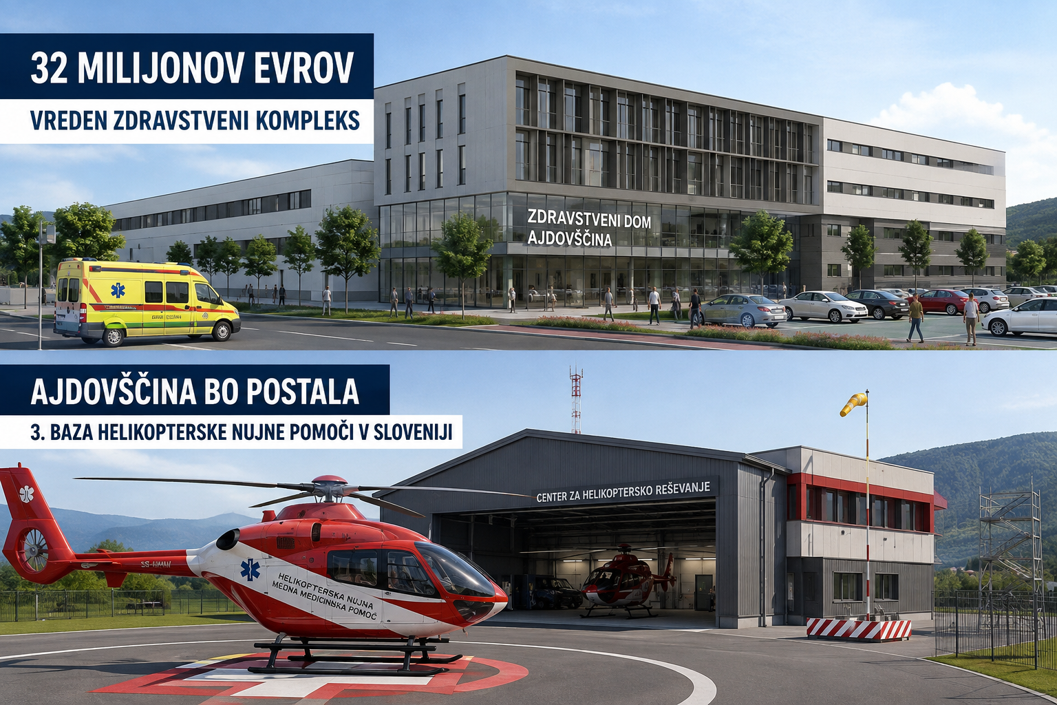 Ajdovščina dobiva 32-milijonski zdravstveni kompleks – zemljišče je zagotovila nova vlada