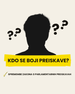 preiskava, parlamentarna - splet