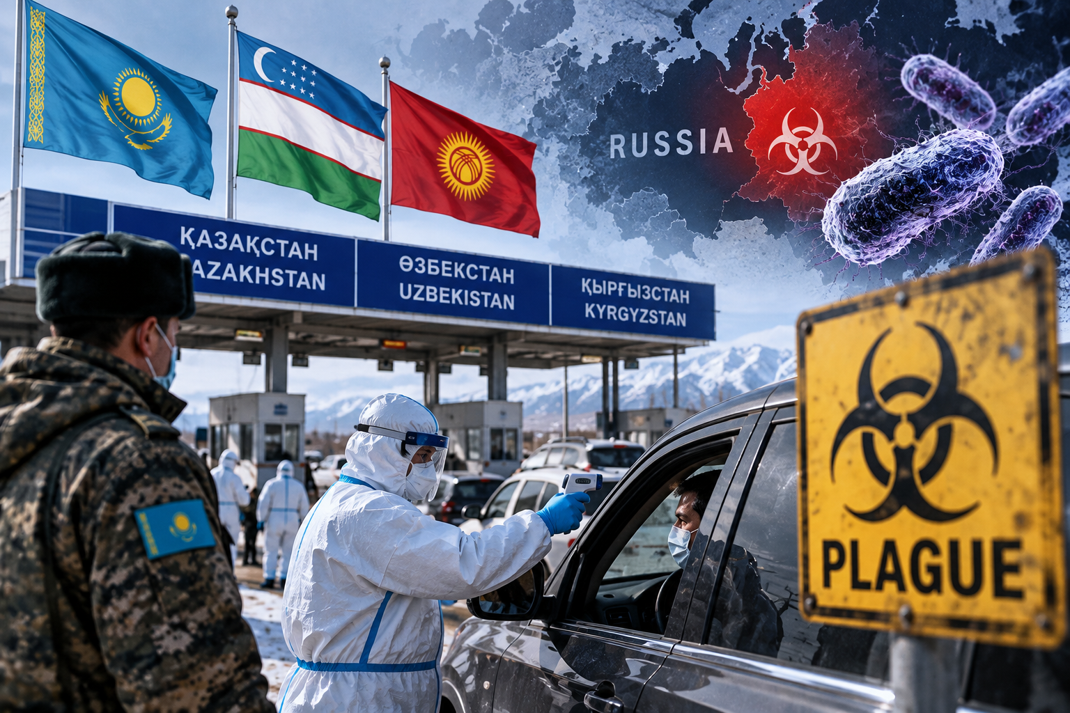 Srednja Azija zaostruje nadzor na mejah: strah pred kugo iz Rusije se širi