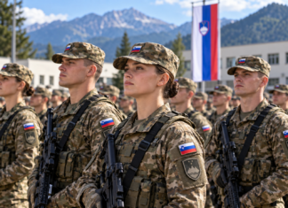 Jelinčič danes ponosen oče: njegova hči Aleksija Iris slovesno zaprisegla Sloveniji Jelinčič in hči -zaprisega slovenski vojski, chat gpt